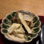 おかもと - ブータン松茸炙り焼き、湯葉