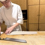 おかもと - 鱧の骨切り