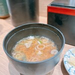 鮨と天ぷら にほんのうみ - 味噌汁