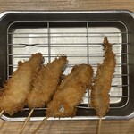 ジャンボ釣船 つり吉 - 2025.07.28 (月)   鯵（串かつ）　1188円（税込）