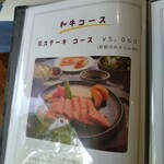 花やしき - メニューです。