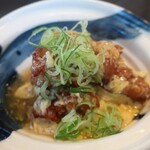 馳走 麹屋 - ・「今週のお肉料理御膳 地鶏竜田揚げ 玉子餡かけ(¥1350)」のアップ。