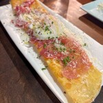 鮮魚鉄板バル マレマレ - ★チーズロール ビスマルク（生ハムと温玉）