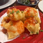 鮮魚鉄板バル マレマレ - ★ハモのフリット 梅肉ソース
