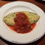  ガーデンビュッフェ パインテラス - オムレツ　トマトソース