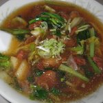 隆昌飯店 - 昨日頂いた豚バラ角煮麺(^^♪