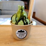 白山カフェ - 料理写真:宇治と美杉のソフトクリーム