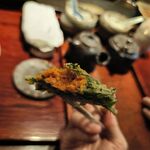 みかわ 是山居 - 雲丹の大葉包み