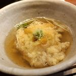 みかわ 是山居 - 小柱のかき揚げを天ちゃで