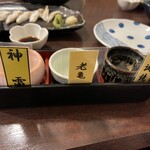 雑草庵　安芸 - 日本酒3種飲み比べ①