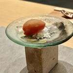 TENJIN - モッツァレラとトマトのソルベ　ジェノベーゼソースと共に☆