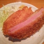 立飲みカドクラ - ハムカツ300円