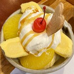 茶房 珈花子 - かすたどんパフェ