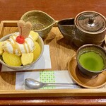茶房 珈花子 - かすたどんパフェと知覧深むし茶