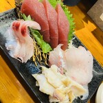 福島元気屋台 あんたが大将 - 刺身盛り合わせ