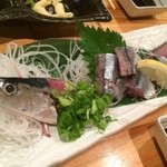 備長串屋 わたる - 秋刀魚の刺身