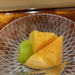 札幌 鮨 銀座 一 - 夕張メロン　マスカット