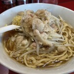 ラーメン二郎 - ミニ　しょうが半分　　アブラ少し