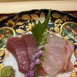 札幌 鮨 銀座 一 - メジ　ハタ