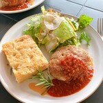 カフェプラス - 天然酵母パン＆ハンバーグプレート