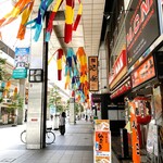マクドナルド - 店舗前のアーケード街