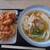 吉本食品 - 料理写真:ひやかけ（小）@350円、キムチのかき揚げ@150円、海老のかき揚げ@150円