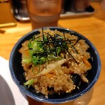 麺家 たけ田 - 蜆とサザエの炊込み貝飯