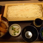 かごの屋 - 麺道楽（稲庭風うどんとミニ天丼）
