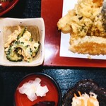 漁八 - 天麩羅定食1,595円税込