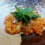 イタリア料理 GINZAYA - 真鯛とトウモロコシの軽いトマトソース　リゾット（2025.6）