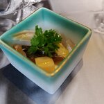 イタリア料理 GINZAYA - アジと夏野菜のマリネ（サービス）（2025.6）
