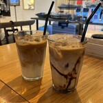 パン屋むつか堂カフェ - カフェラテとカフェモカ