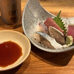 横浜 酒槽 - 【刺し身4点盛 お通し】