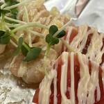 ふくや - ✅ミニセット(お好み焼き＋焼きそば)¥780
      ✅ホルモンもやしポン酢¥680
      ✅エビマヨネーズ¥600
      　※キャッシオンリー
      
      単品でも激安❣️
      ※お好み焼き¥580
      ※焼きそば¥580