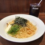 珈琲館 - 料理写真:大葉香る明太クリームソース