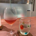 呉屋 - チェイサーのグラスもかわいい♪