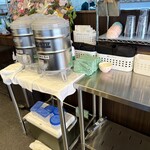 カレーうどん幸陽 - セルフの水は
      電解水素水♡