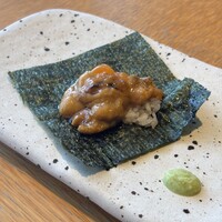 鉄板焼 天 本丸 - 雲丹の一口寿司