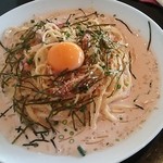 凜屋 - めんたいこカルボナーラパスタ（1,080円・ランチパスポートで540円）