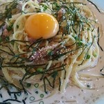 凜屋 - めんたいこカルボナーラパスタ（1,080円・ランチパスポートで540円）