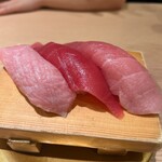 寿司おのざき - 本鮪3貫盛り
