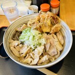 肉そば藤七 - 肉そば+トッピングゲソ天