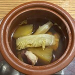 中国菜 火ノ鳥 - タコと南京の冷製スープ