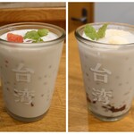 CHALO - 写真追加:夏限定ミニチェー各250円✨左 夏に最高のスイカ、 右 バナナ＆小豆♪
      ココナッツミルクにタピオカで嬉しいミニデザート！！