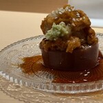 鮨 一幸 - 子持ち槍烏賊雲丹乗