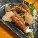 よし庵 - 毛蟹の刺身