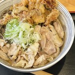 肉そば藤七 - 肉そば+トッピングゲソ天