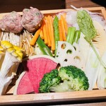 羊と饂飩 - お野菜たっぷり