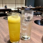 羊と饂飩 - マンゴーソーダとハイボール