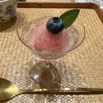 御料理 貴船 - スイカシャーベットジュレ乗せ